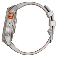 Фото Смарт-часы Garmin fenix 7X Pro Sapphire Solar Edition Titanium with Fog Gray Ember Orange Band 010-02778-15