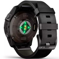 Смарт-часы Garmin Epix Pro Gen 2 Sapphire Edition 47 мм Carbon Grey DLC Titanium with Black Leather Band 010-02803-30