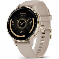 Смарт-часы Garmin Venu Venu 3S Soft Gold Stainless Steel Bezel with French Gray Case and Silicone Band 010-02785-02