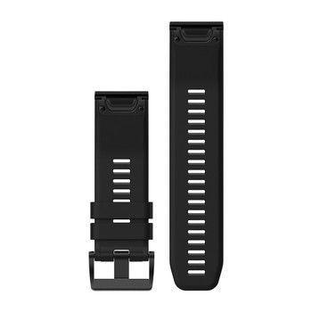 Ремешок QuickFit 26 мм для fenix 5Х, fenix 3, fenix 3 HR, quatix 3, tactix Bravo черный силиконовый — фото 2