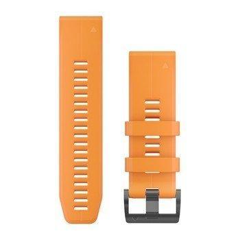 Ремешок Garmin Fenix 5X Plus 26mm QuickFit Spark Orange Silicone 010-12741-03 — фото 1