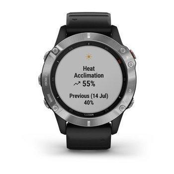 Спортивные часы Garmin Fenix 6 Silver with Black Band 010-02158-00 — фото 7