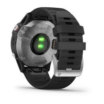 Спортивные часы Garmin Fenix 6 Silver with Black Band 010-02158-00 — фото 10