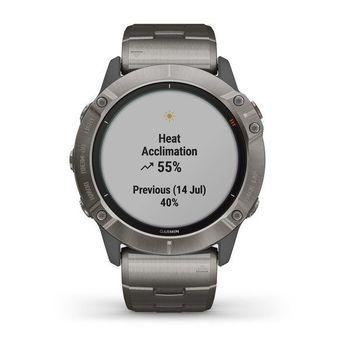 Спортивные часы Garmin Fenix 6X Pro - Titanium with Vented Titanium Bracelet 010-02157-24 — фото 5