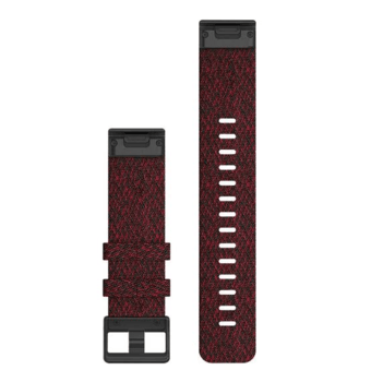 Ремешок Garmin Fenix 6 22mm QuickFit Heathered Red Nylon Band 010-12863-06  — фото 2