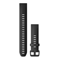 Ремешок Garmin Fenix 6s QuickFit 20 мм Long Strap Black Silicone 010-12942-00