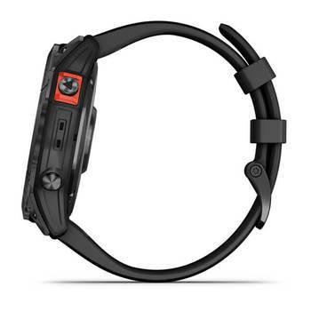 Спортивные часы Garmin Fenix 7X Solar Slate grey с черным ремешком 010-02541-01 — фото 3