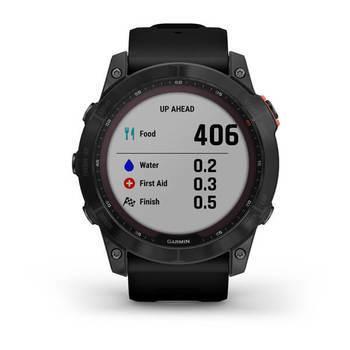 Спортивные часы Garmin Fenix 7X Solar Slate grey с черным ремешком 010-02541-01 — фото 4