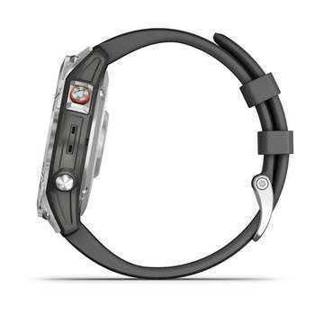 Спортивные часы Garmin Epix Gen 2 Slate Steel с силиконовым ремешком 010-02582-01 — фото 6