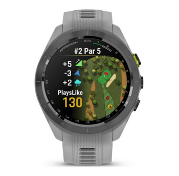 Спортивные часы Garmin Approach S70 (42 мм) Black Ceramic Bezel с серым ремешком 010-02746-11 — фото 3