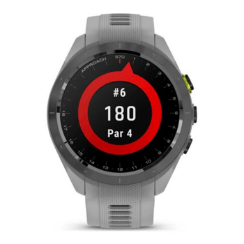 Спортивные часы Garmin Approach S70 (42 мм) Black Ceramic Bezel с серым ремешком 010-02746-11 — фото 8