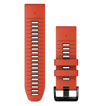Сменный ремешок Garmin QuickFit 26 мм Flame Red/Graphite силиконовый 010-13281-04