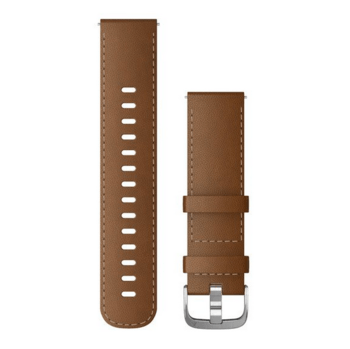 Ремешок с итальянской кожи Garmin Quick Release 22 мм Leather Leder Braun 010-12932-24