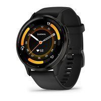 Спортивные часы Garmin Venu 3 Black c черным силиконовым ремешком 010-02784-01 