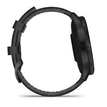 Спортивные часы Garmin Venu 3 Black c черным кожаным ремешком 010-02784-52  — фото 7