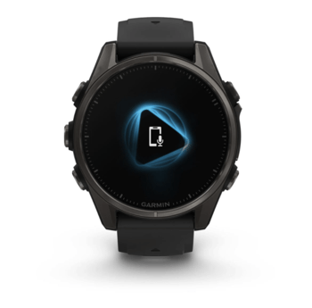 Спортивний годинник Garmin Fenix 8 Amoled 43мм Sapphire Carbon Gray DLC Titanium с черным силиконовым ремешком 010-02903-21 — фото 9