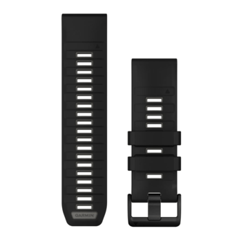 Ремешок Garmin fenix 8 QuickFit 26 мм Black/Pebble Gray силиконовый 010-13393-00