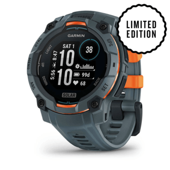 Часы-навигатор Garmin Instinct 3 Solar 45мм Twilight серый с серым силиконовым ремешком 010-02934-01