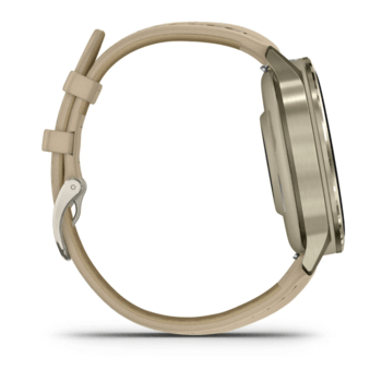 Спортивные часы Garmin Venu 4 41мм Lunar Gold с кожаным ремешком 010-03013-03 — фото 6