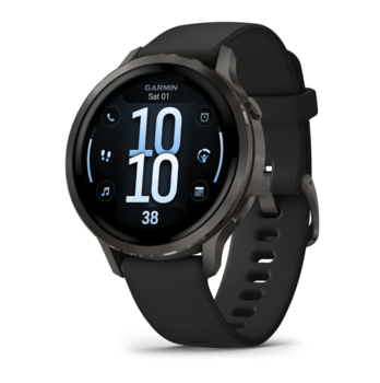 Спортивные часы Garmin Venu 4 41мм Black с силиконовым ремешком 010-03013-02
