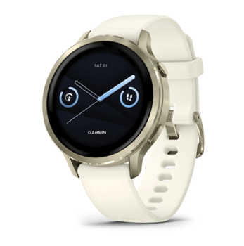 Спортивные часы Garmin Venu 4 41мм Lunar Gold с силиконовым ремешком 010-03013-00