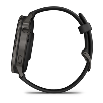 Спортивные часы Garmin Venu 4 45мм Black с черным силиконовым ремешком 010-03014-00 — фото 8