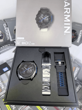 Авиационные часы Garmin D2 Mach 2 51мм Carbon Gray DLC Titanium с вентилируемым титановым браслетом 010-02905-31  — фото 14
