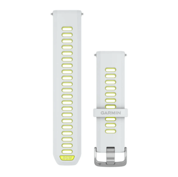 Ремешок силиконовый Garmin Forerunner 970 22 мм Whitestone/Translucent Amp Yellow без коробки — фото 2