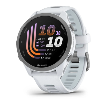 Беговые часы Garmin Forerunner 170 Music Whitestone белый с Whitestone/Cloud силиконовым ремешком 010-03920-11