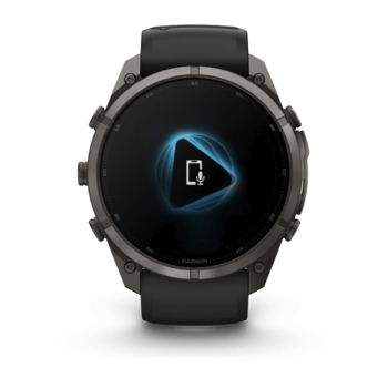 Спортивные часы Garmin Fenix 9 Pro Amoled 51мм Carbon Gray DLC Titanium с черно-серым силиконовым ремешком 010-04337-16 — фото 8