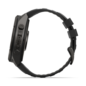 Спортивные часы Garmin Fenix 9 Pro Amoled 51мм Carbon Gray DLC Titanium с черно-серым силиконовым ремешком 010-04337-16 — фото 13