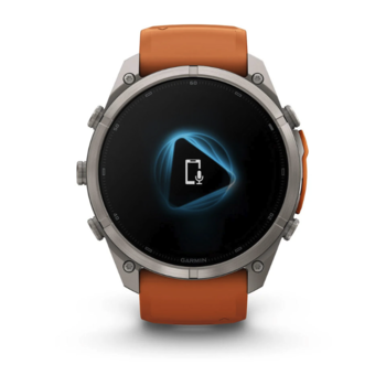 Спортивные часы Garmin Fenix 9 Pro Amoled 51мм Titanium с оранжевым силиконовым ремешком  010-04337-01 — фото 5