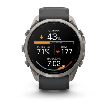 Спортивные часы Garmin Fenix 9 Pro Amoled 51мм Titanium с серым силиконовым ремешком 010-04337-21 — фото 10