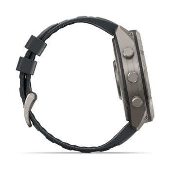 Спортивные часы Garmin Fenix 9 Pro Amoled 51мм Titanium с серым силиконовым ремешком 010-04337-21 — фото 9
