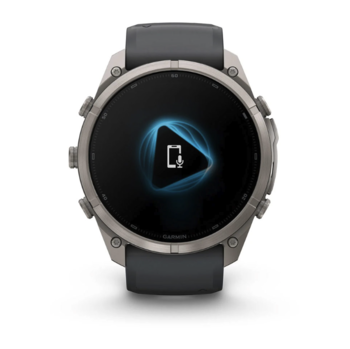 Спортивные часы Garmin Fenix 9 Pro Amoled 51мм Titanium с серым силиконовым ремешком 010-04337-21 — фото 5