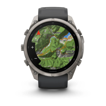Спортивные часы Garmin Fenix 9 Pro Amoled 51мм Titanium с серым силиконовым ремешком 010-04337-21 — фото 4