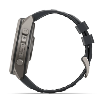 Спортивные часы Garmin Fenix 9 Pro Amoled 51мм Titanium с серым силиконовым ремешком 010-04337-21 — фото 13