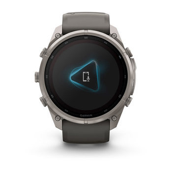 Спортивные часы Garmin Fenix 9 Pro Solar inReach 51 мм Titanium с темно-серым силиконовым ремешком 010-04339-01 — фото 9