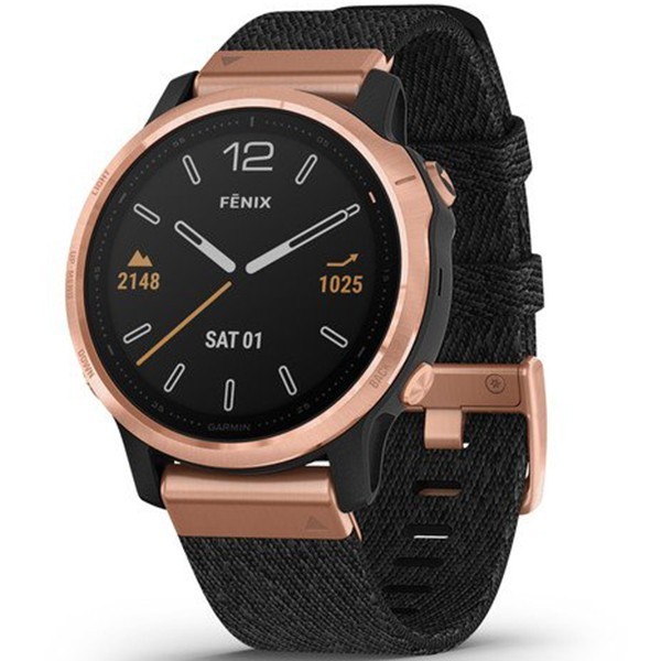 Спортивные часы Garmin Fenix 6S Rose Gold-tone with Heathered Black Nylon Band 010-02159-37 video