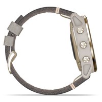 Спортивные часы Garmin Fenix 6S Light Gold-tone with Shale Gray Leather Band 010-02159-40