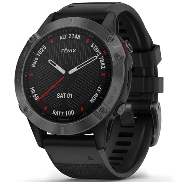 Спортивные часы Garmin Fenix 6 Carbon Gray DLC with Black Band 010-02158-11 video