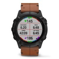 Спортивные часы Garmin Fenix 6X Black DLC with Chestnut Leather Band 010-02157-14
