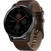Фото Смарт-часы Garmin Venu 2 Plus Black + Slate Leather 010-02496-15