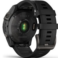 Смарт-часы Garmin fenix 7 Sapphire Solar Carbon Gray DLC Titanium with Black Band 010-02540-21