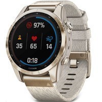 Фото Смарт-часы Garmin fenix 7S Sapphire Solar Cream Gold Titanium 010-02539-39