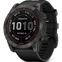 Смарт-часы Garmin fenix 7X Sapphire Solar Black DLC Titanium with Black Band 010-02541-23