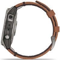 Смарт-часы Garmin fenix 7 Sapphire Solar Titanium with Chestnut Leather Band 010-02540-31