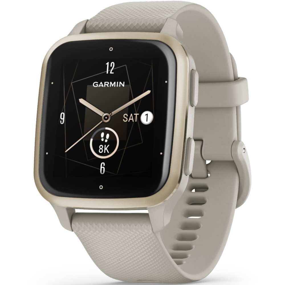 Смарт-часы Garmin Venu Sq 2 Music Edition французский серый с кремово-золотистым безелем 010-02700-12 video
