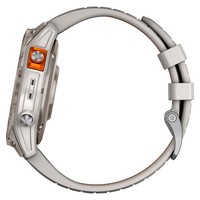 Смарт-часы Garmin Fenix 7 Pro Sapphire Solar Edition Titanium with Fog Gray Ember Orange Band 010-02777-21