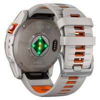Смарт-часы Garmin fenix 7X Pro Sapphire Solar Edition Titanium with Fog Gray Ember Orange Band 010-02778-15